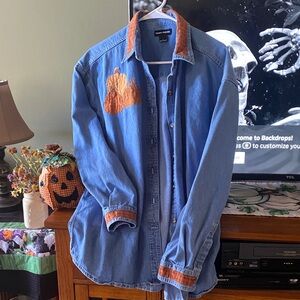 Vintage cottagecore with hand made appliqués & embroidery. 80s grannycore